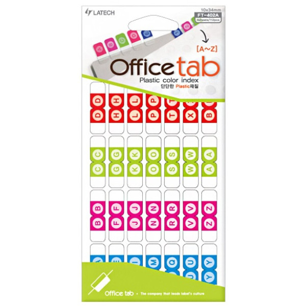 Latech AZ Office Tab 4'S (10 x 34mm)
